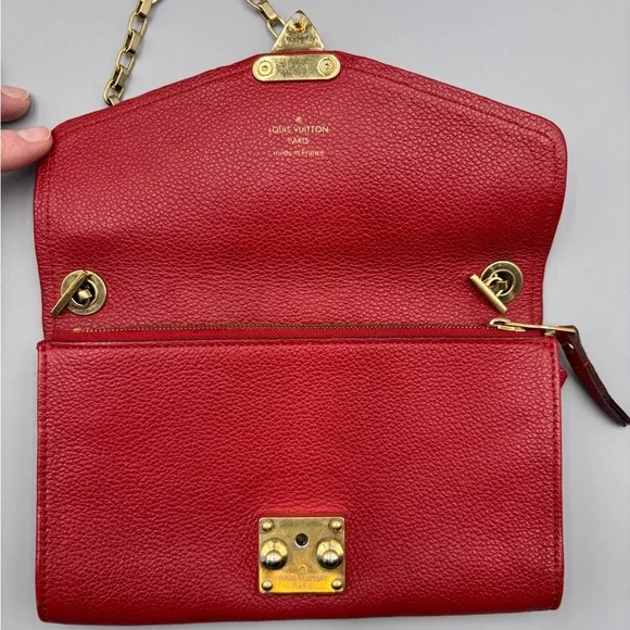 Louis Vuitton red empreinte Saint Germaine crossbody - Picture 8 of 13